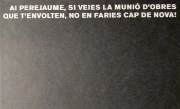 Perejaume. Tractat sobre les formes de recular