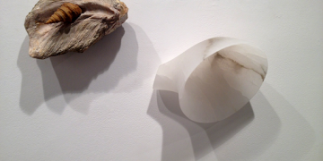Joana Cera. Recortes de papel/Piezas de porcelana